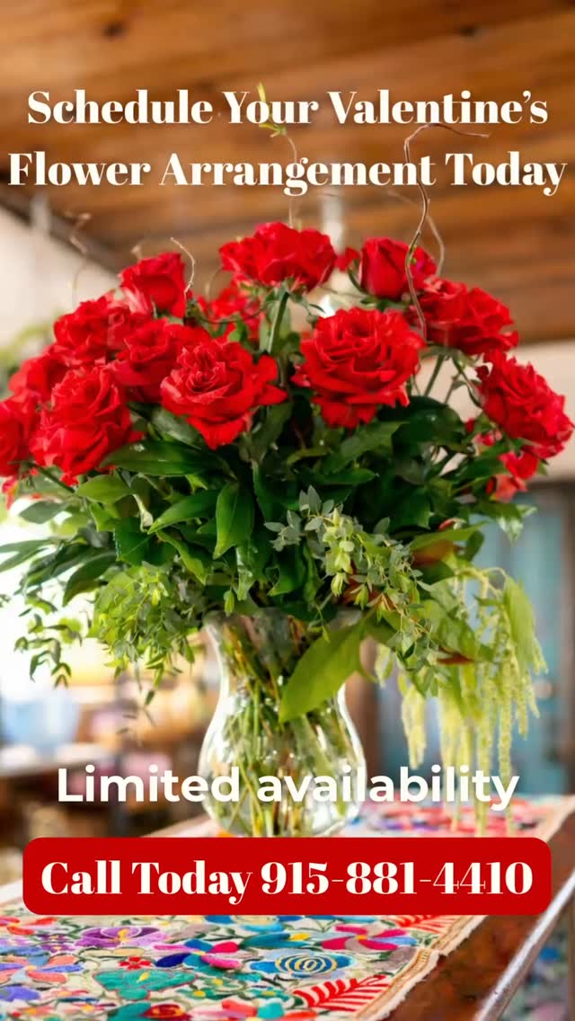 Valentine’s Day Pre-Orders Open ❤️
Limited quantity — pre-order to guarantee yours! #Valentines #915 #elpaso #flowers #flowerselpaso
