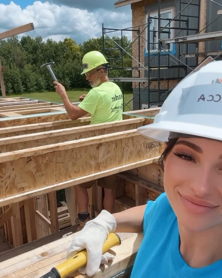 Yesterday was such an awesome experience! It’s so amazing to think that there will be children playing and making memories in a structure that I took part in assembling.
I’ve been asked the question: “were you actually building things?” YES! My group put together about a 30x20 section of joists among other things by the end of the day! Don’t let that scare you out of volunteering. They modify tasks based on your skill and ability level 👌🏼
Every family that purchases their home through Habitat for Humanity puts in 500 sweat equity hours. After spending a day on site, I can assure you 500 hours is no small task!