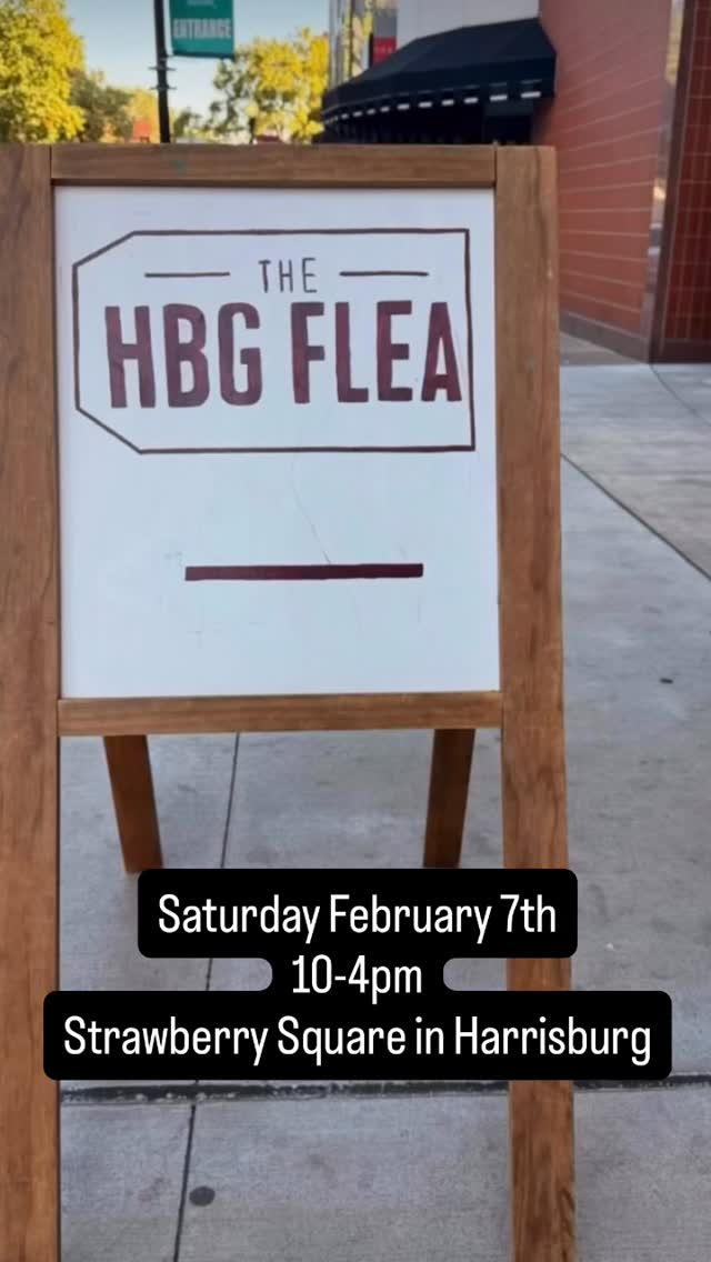 First event since the Pennsylvania Farm Show. Come shop myself and so many other vendors. Perfect place to find your Valentine a gift. See you Saturday at Strawberry Square! 10-4pm near the elevators and bathroom. #strawberrysquare #harrisburgpa #hbgfleamarket #goatmilksoap #hbgflea