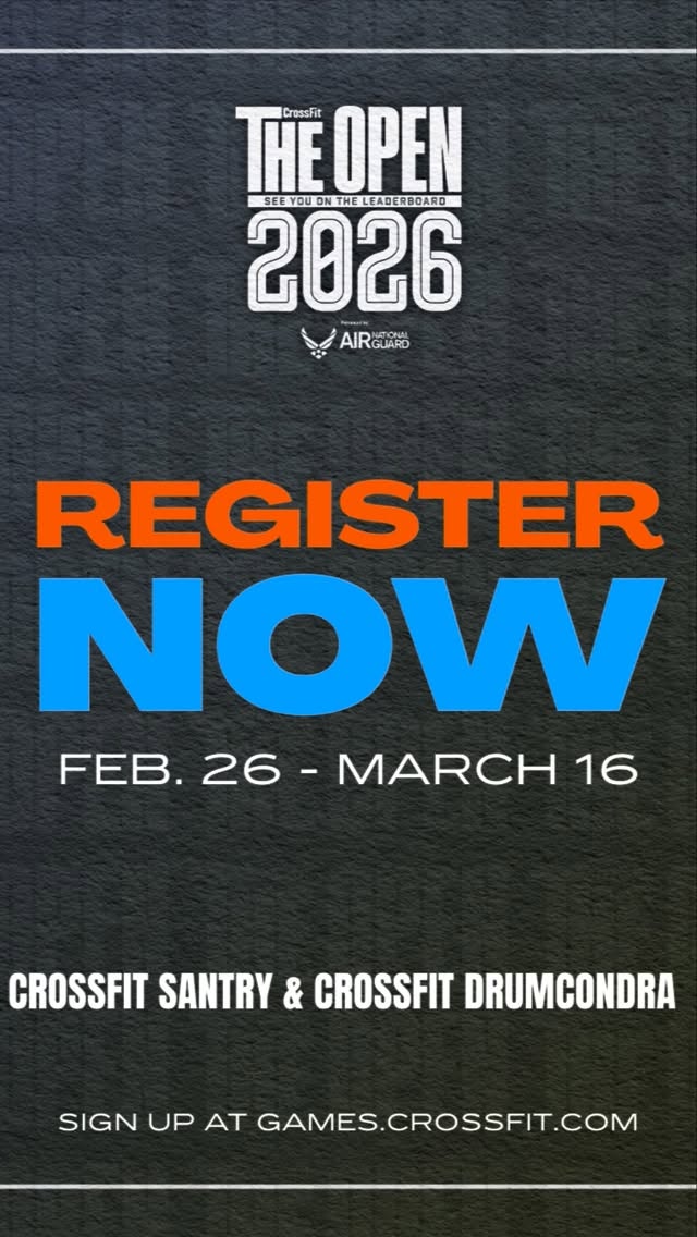 OPEN UPDATE 🔥
Big update #3 from Coach Gary 🔥
21 DAYS OUT – and the Tribe is MOVING 👀
Ireland — we’re still showing up strong 💪
Worldwide — we’re sitting strong between 100-200 ⬆️
As it stands today:
🥇 #1 ranked affiliate in Ireland
🌍 139th in the world
📊 92 total Open sign-ups and counting
➡️ 62 from CrossFit Santry
➡️ 30 from CrossFit Drumcondra
That’s 92 people choosing to challenge themselves, test their fitness, and be part of something bigger 🖤
And most importantly… who’s bagging themselves a Tribe 🧢 next? 👀
This is what happens when a community commits, shows up, and backs each other every step of the way.
If you’ve been sitting on the fence — consider this your sign 👀
Get involved.
Sign up today.
Come be part of the Tribe 💪🖤
📍 CrossFit Santry
📍 CrossFit Drumcondra
#TheTribe #CrossFitOpen #CrossFit