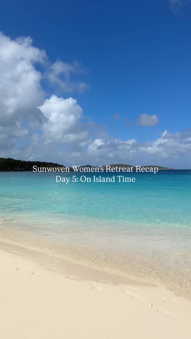 Sunwoven Women’s Retreat Recap Day 5 🌞
Island time. A soft landing to close the week — unhurried moments, meaningful connection, and space to simply be together.
Be sure to follow along for bonus moments and behind-the-scenes content, and check back soon for Sunwoven 2027 dates 🏝️🫶🏼
#nurturedretreats #womensretreats #stjohnusvi #retreatlife #womensupportingwomen • USVI • Caribbean Getaway • Women’s Retreat • St. John • Wellness • Adventure • Retreat