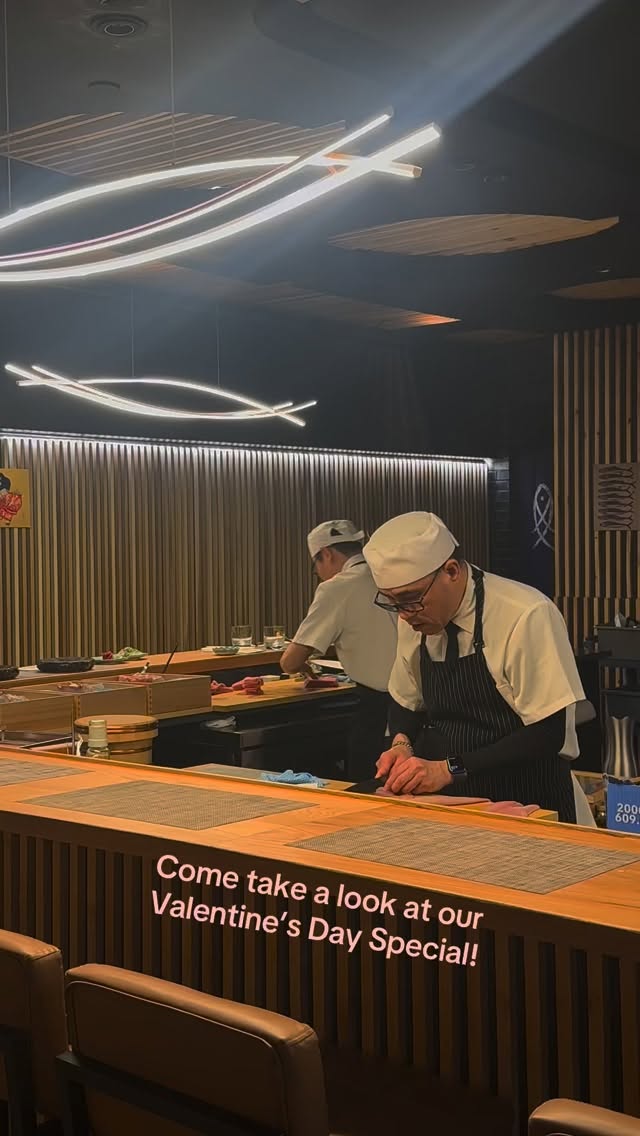 A behind the scenes sneak peak at our exclusive Valentine’s Day omakase. Limited seats, book now in bio.