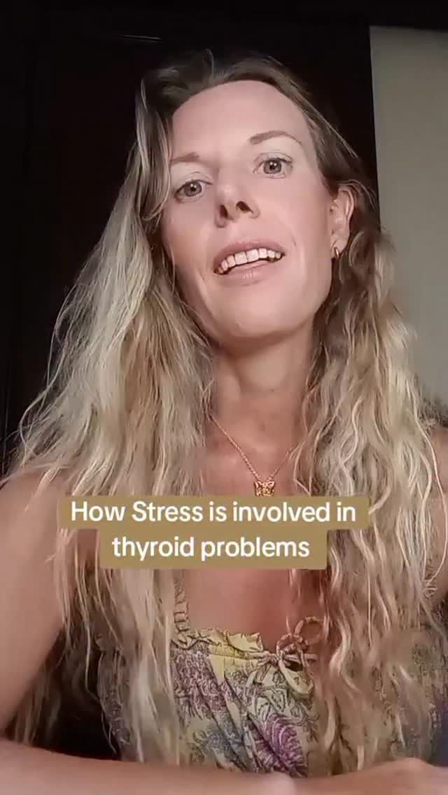 Stress may impact the thyroid function in many ways. It is important to keep. In mind that hypothyroidism that is not addressed or supported may also cause an increased level of cortisol in the body, resulting in a stress response. #thyroid #hypothyroid #thyroidproblems #thyroidhealth #stress