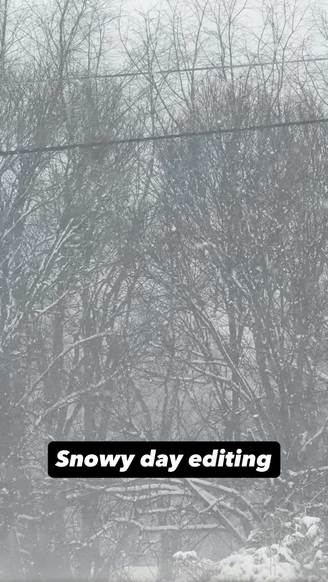 Just some snowy day editing at the lab. #filmeditor #documentary #filmmaker #maryvilletennessee