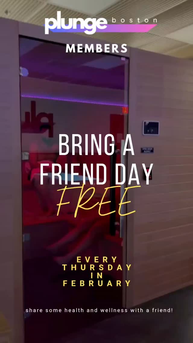 Just another member benefit for the month of February! Share the gift of wellness with a friend or family member every THURSDAY of this month. Complimentary friend must be accompanied by an active member during regular business hours on any Thursday of the month. 2 guests per member per Thursday.
See you soon!
#sauna #boston #friend #coldplunge #WellnessBoston