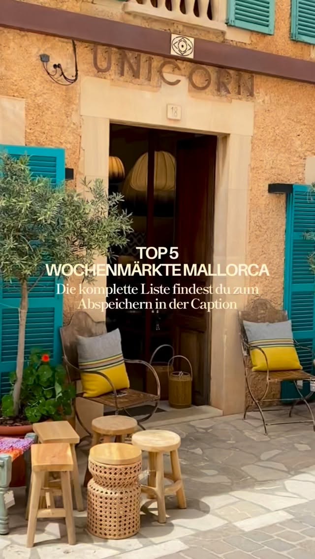 Top fünf Wochenmärkte auf Mallorca
Auf Mallorca ist gefühlt jeden Tag irgendwo Markttag und genau das liebe ich so an dieser Insel 🐟🌸
Wochenmärkte sind für mich nicht nur Shopping, sondern echtes Inselgefühl, Begegnungen, Farben, Gerüche und kleine Entdeckungen.
📌 Pro Tipp: Früh kommen lohnt sich immer, vor allem in der Saison.
🗓️ Die komplette Wochenmarkt-Übersicht auf Mallorca zum Abspeichern:
Montag
Calvià, Lloret de Vistalegre, Manacor, Caimari, Montuïri
Dienstag
Alcúdia, Artà, Campanet, Porreres, Santa Margalida, Llubí, Peguera, Colònia de Sant Jordi
Mittwoch
Andratx, Capdepera, Deià, Felanitx, Petra, Port de Pollença, Selva, Sencelles, Sineu, Vilafranca de Bonany, Bunyola, Llucmajor, Marratxí, El Toro
Donnerstag
Ariany, Campos, S’Arenal, Consell, Inca, Pòrtol, Sant Llorenç de Cardassar, Ses Salines, Sant Joan, Lloseta
Freitag
Algaida, Binissalem, Can Picafort, Llucmajor, Maria de la Salut, Pont d’Inca, Son Servera, Sa Cabaneta, Son Ferrer
Samstag
Alaró, Búger, Bunyola, Cala Ratjada, Campos, Costitx, Esporles (1. Samstag im Monat), Palma, Santanyí, Sóller, Santa Eugènia, Santa Margalida
Sonntag
Alcúdia, Consell (Flohmarkt), Felanitx, Llucmajor, Muro, Pollensa, Porto Cristo, Santa Maria del Camí, Valldemossa, Sa Pobla
✨ Special Markets
Sunset Market Puerto Portals und Night Market Sineu finden nur zu bestimmten Zeiten statt. Infos dazu teile ich immer rechtzeitig hier.
Abspeichern nicht vergessen und reinfolgen für mehr Mallorca Tipps, Travel Inspiration und die vielen kleinen Inselmomente dazwischen 🌞🌴