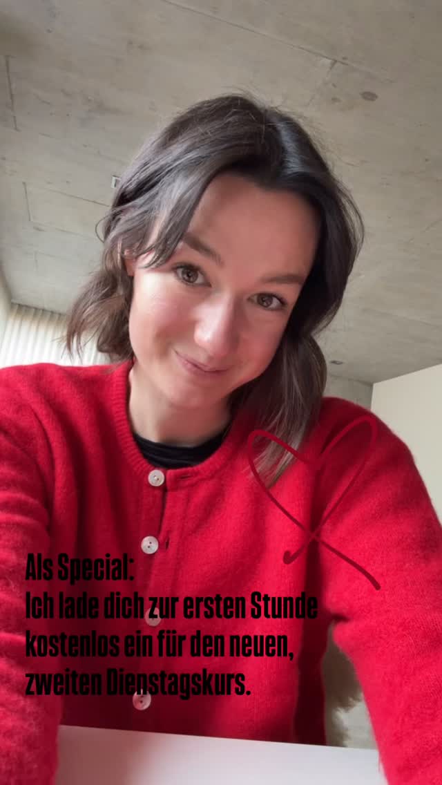 Eine Einladung an dich! ❤️
Ich möchte im AlmaFlow Studio einen zweiten Kurs eröffnen und lade dich herzlich ein! Stimme gerne ab, bei welchem neuen Termin zu dabei wärst und dann freue ich mich auf dich! Deine erste Teilnahme ist komplett kostenlos. 😘
Ich freue mich auf dich! 🧘🏽♀️