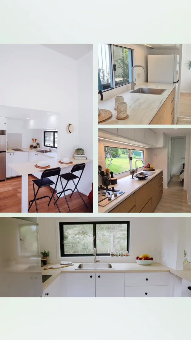 What’s your kitchen style?
Light and bright with soft timber tones?
Crisp white cabinetry and minimalist finishes?
Or something moodier with warmth and texture?
In tiny homes, the kitchen does a lot of heavy lifting, so good design matters. From durable benchtops to smart storage and finishes that age well, it’s all about balancing style with practicality.
What kitchen design and finishes suit your style best?
#gruaustralia #modularhomes #tinyhouse #tinyhouseaustralia #tinyliving #sustainableliving #tinykitchen