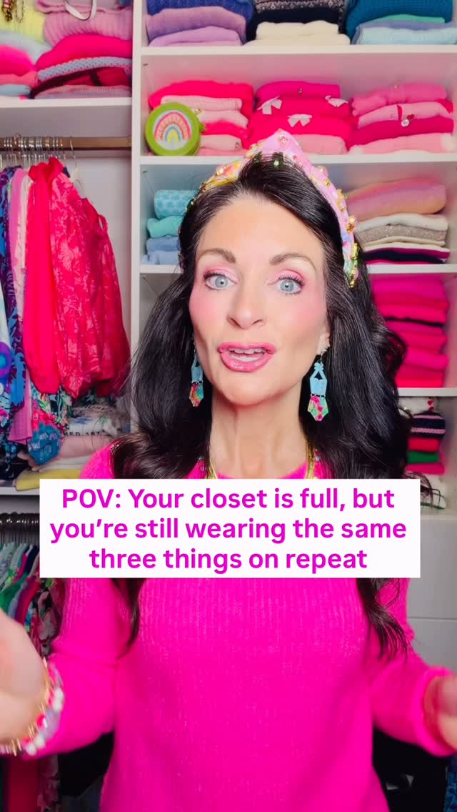 If you’ve ever said “I have a closet full of clothes and nothing to wear…”
this isn’t a shopping problem.
It’s an identity gap.
Your life has changed.
Your taste has evolved.
But your closet is still holding onto old versions of you.
So you default to the same few pieces, not because you lack style, but because you lack clarity.
When your wardrobe finally matches who you’re becoming:
🩷getting dressed feels easy
🩷confidence comes faster
🩷you stop overthinking every decision
🩷you step into your life boldly
That’s the work I do.
And that’s exactly what my upcoming style guide walks you through, step by step.
Not trends.
Not pressure.
Just alignment.
If you’re ready to start dressing like her, get on the waitlist today! 💃🏻🌈