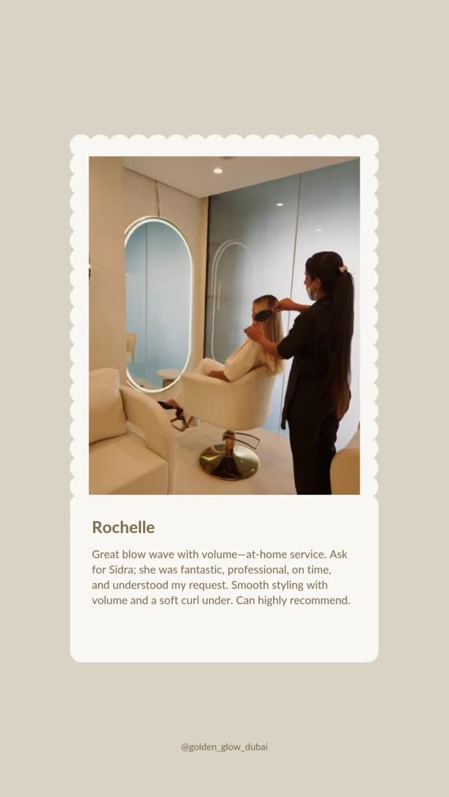 Your favourite hair treatments - at-home or @golden_glow_dubai in Downtown Dubai
๐ฒ DM or WhatsApp +971 50 8818287
#GoldenGlow #KBeauty #BeautySalonDubai #HomeBeautyDubai
