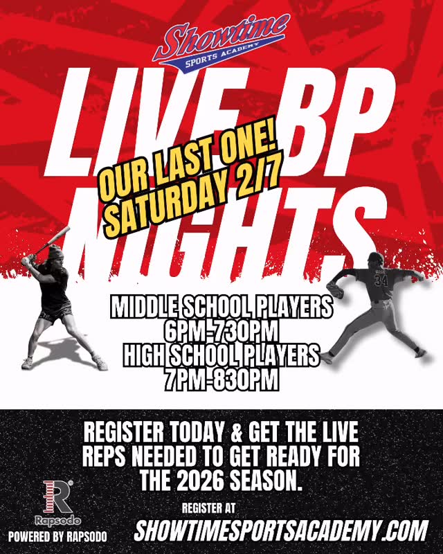 Tomorrow night will be our last pre-season Live BP Nights session. Make sure to register your spot today!
