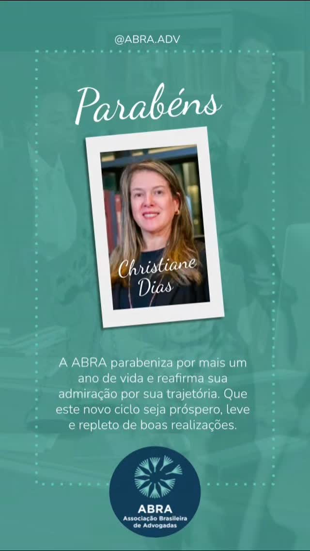 A ABRA parabeniza por mais um ano de vida e reafirma sua admiração por sua trajetória. Que este novo ciclo seja próspero, leve e repleto de boas realizações.