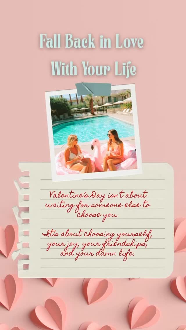 Fall back in love with your life 🤍
Valentine’s Day isn’t about waiting for someone else to choose you.
It’s about choosing yourself, your joy, your friendships, and your damn life.
The Ultimate Girls Trip =
🩵 Self-love
🩵 Soul friendships
🩵 Fun without guilt
🩵 Luxury without apology
Join the Waitlist for Round 2 of Invites
🩵 Fast-track 5 years of business growth in just 3 days.
🩵 Mastermind magic.
🩵 All accommodation meals + snacks included.
🩵Belly laughs, real tears, and breakthroughs.
Link In Bio 🤍
#ultimategirlstrip #proofitspossiblepodcast #jamiefrancis #daylesheehanbritton