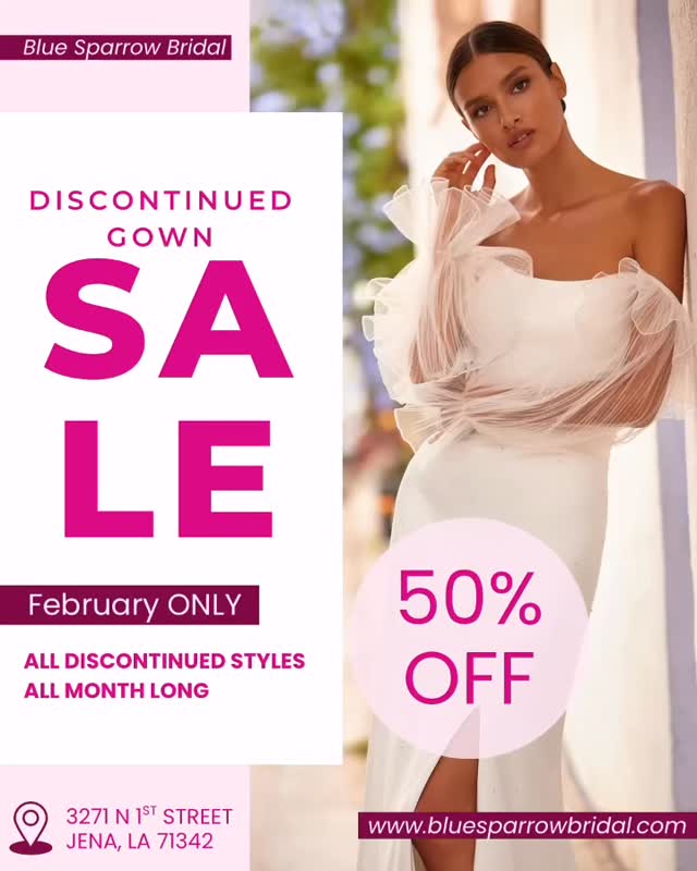 💰SALE💰SALE💰SALE💰
These gowns are ready to walk down the aisle 💃🏼 the only thing missing is YOU 🪩🩷 #bluesparrowbridal #bridetobe #2026bride #2026wedding #engaged