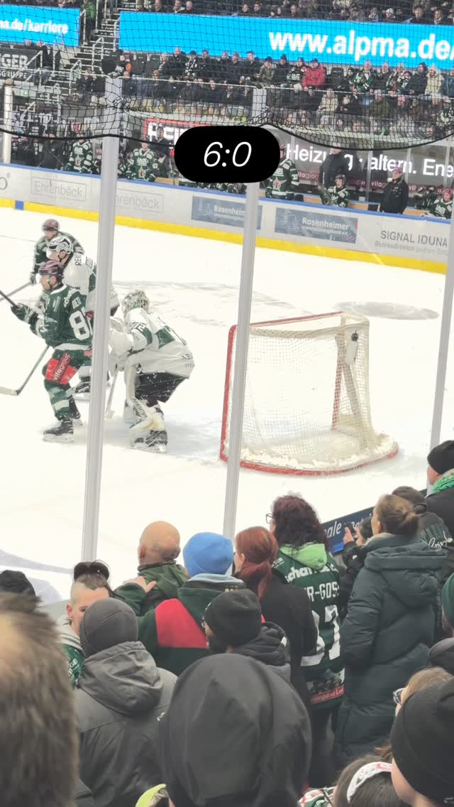 6:0 Rosenheim Bietigheim #starbullsrosenheim #bietigheimsteelers #eishockey #starbulls_official