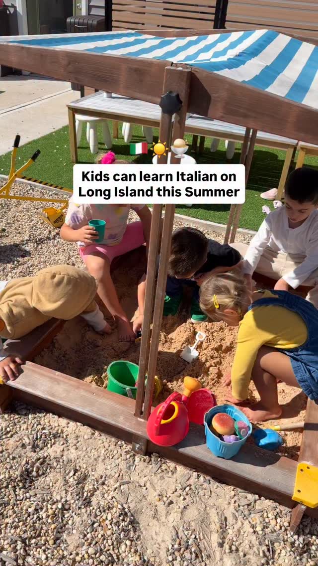 We’re so excited to share our Summer Partnership Program with The Center for Italian Studies at Stony Brook University!
Join us for a bilingual summer camp where children learn language through culture, creativity, and play.
📅 June 29 – August 7, 2026
🗓 Mondays, Wednesdays & Fridays
⏰ 9:30 AM – 12:00 PM
👧 Ages 3–6+
✔️ Choose your weeks or join us for all 6, $210/week
Each morning includes:
🎨 Arts & crafts
🎵 Music & movement
🔬 STEAM activities
📖 Story & snack time
🧸 Play-based, child-centered learning
🌿 Indoor & outdoor open play in our spacious play areas
543 Lake Avenue, Saint James, NY
631-686-5688
info@pertuttili.com
All classes taught by NYS certified teacher
Italian for all ages, all levels, all year!
Register at www.pertuttili.com