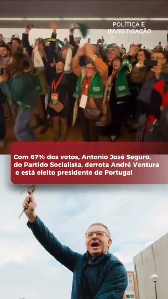 António José Seguro, do Partido Socialista, é o novo presidente de Portugal. Todas as pesquisas de boca de urna apontam para uma porcentagem confortável de Seguro contra André Ventura.
Apesar do crescimento de Ventura em Portugal, a coalizão entre partidos tradicionais foi providencial para derrotar o candidato do CHEGA com ampla vantagem nas urnas.
#ventura #portugal #eleicoes