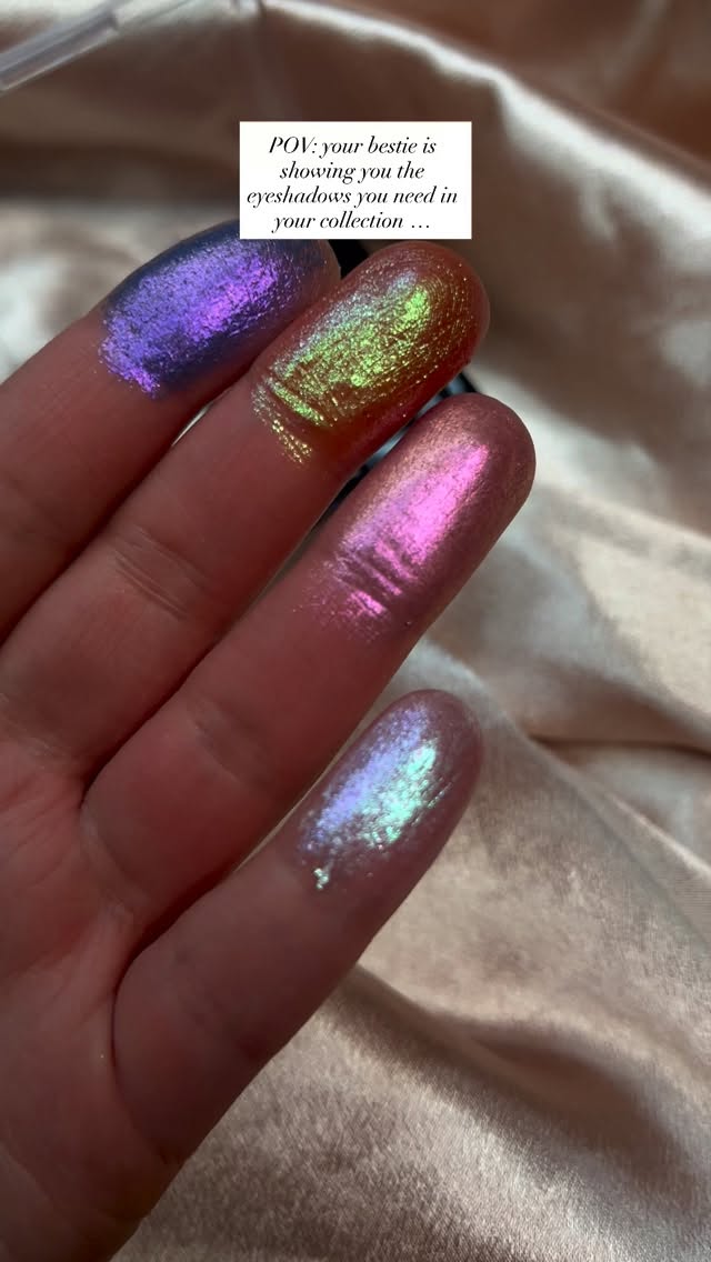 Shadows your bestie would totally recommend 💓
🌈 Celestial Rainbow – because everyone needs a little rainbow in their collection. Perfect all over the lid, inner corner, or even as a highlighter — pure magic.
🍑 Nectarine – a green-pink shift that looks stunning on the eyes and catches the light beautifully.
💜 Constellation – a gorgeous, elegant purple you need in your collection. Bold, sparkly, and totally eye-catching.
💞 Pink Crush – the perfect everyday shade. Soft pink base with a delicate peachy glow — so cute and flattering.
✨ We have over 200 eyeshadow shades in our store — you’ll definitely find your perfect match.
Buy 4 shadows and get the 5th one as a gift! 🎁
#thepastelroses #swatches #makeup