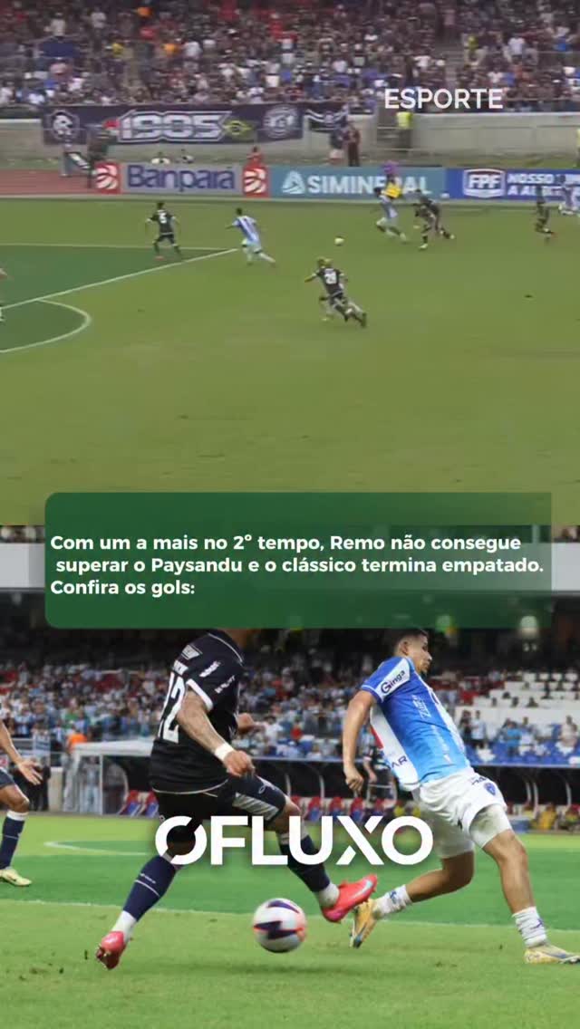 Tudo igual no Re x Pa! No primeiro duelo do ano, as duas equipes fizeram jogo disputado, com o Paysandu demonstrando organização tática mesmo com um a menos no segundo tempo.
Confira os gols da partida!