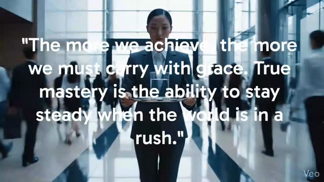 The fuller the cup, the more carefully it must be carried.
Success, influence, and responsibility are not just rewards—they are a daily practice of balance. As the weight of what we carry grows, so must our awareness and our stillness. True power isn't about rushing to the next accomplishment; it’s about moving with intentional grace amidst the chaos. Keep your focus, and carry it well.
#Mindfulness #AncientWisdom #Success #Balance #InnerStrength Responsibility Leadership QuietFocus Intention Resilience ModernLife