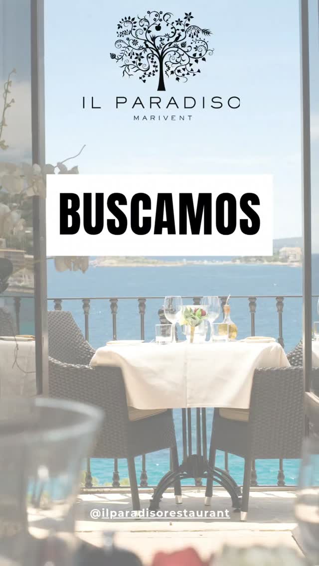 @ilparadisorestaurant Busca profesionales que quieran integrarse a su equipo.
Si eres una persona con energía, responsable, con experiencia y ganas de trabajar envianos tu CV a reservas@ilparadiso.es y nuestros compañeros se pondrán en contacto contigo.
* Imprescindible inglés y se valora muy postivamente idiomas adicionales.
--
@ilparadisorestaurant We are looking for professionals to join our team. If you are an energetic, responsible, experienced, and motivated individual, please send your CV to reservas@ilparadiso.es and our team will contact you.
* Fluency in English is essential, and additional languages are highly valued.
#palmademallorca #goodfood #restaurantspalma #jobopportunity