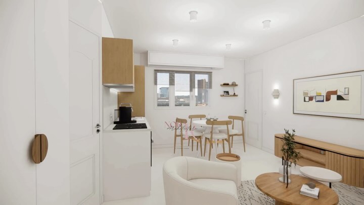 CONCEPTION
• Aperçu des vidéos 3D, pour une immersion total à travers les pièces
• L’appartement de deux pièces, situé dans les rues du Cannet, est habitée par une propriétaire et ses deux animaux de compagnie.
• Elle souhaite optimiser les espaces du à ses petites superficies, apporter de la luminosité et une harmonie au lieu avec un nouvel aménagement et ameublement.
• Le choix du mobilier s’est orienté vers des matériaux qui assurent une durabilité et qui répond à des exigences en matière d’ esthétisme et d’entretien. #interiordesign #3d #architecture #déco