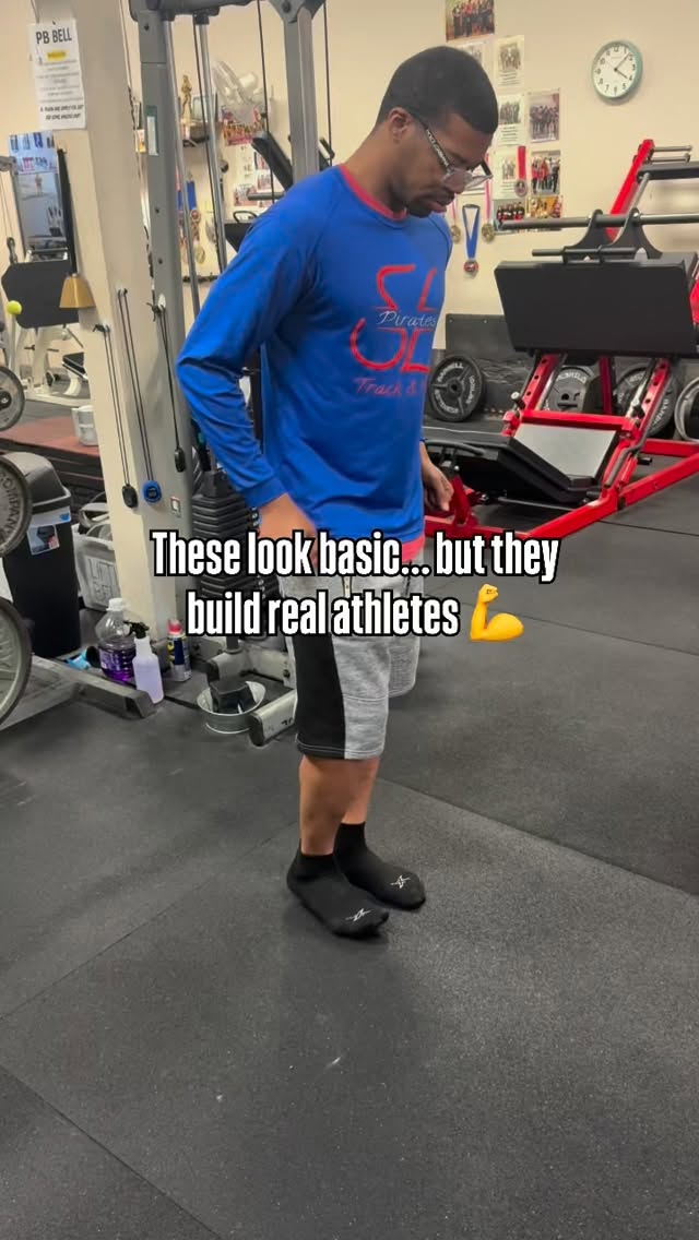 Everyone wants to train fast. But speed doesn’t start with intensity, it starts with control. If an athlete can’t control their body at zero speed, they have no chance of controlling it at max speed. All they’re doing is practicing sloppy mechanics.
This is why I start my athletes with foundational drills: squats, standing accel holds, foot taps. We’re building the entire system from the ground up. Sometimes, we do it barefoot because it takes away the cushion of the shoe and creates a better mind to muscle connection. It exposes every weakness in balance and stability.
We want quiet landings, perfect control, and clean reactions. This is the non-negotiable foundation that real speed is built on.
Master this first. The speed will follow ⚡️
#amspeed #athleticdevelopment #sprintmechanics #trainsmarter #youthtraining