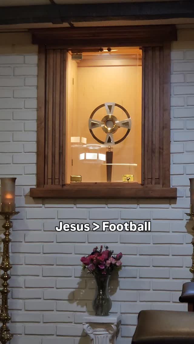 One of the questions I'm sometimes asked (and surprised by) is, "if my child has a football/baseball/soccer/cheer practice, can we miss Mass?"
Now, the answer is 100% no.
And these people have great intentions- they care about their children and their interests.
But I think it speaks to a problem we have in our culture as a whole.
We prioritize everything but Him.
I'm guilty of this, too- seeking entertainment before prayer, prioritizing other things before just being in His presence.
I think we're too busy to let ourselves be loved.
Because at the core of it, what are we seeking when we're watching sports, movies, or scrolling?
Connection. We're seeking connection. To feel like we're a part of something bigger. Or maybe we're seeking rest. Relief. Distraction.
So yes- watch the game. Eat the snacks. Have the party. Play the sports (just don't miss Mass....) All of that is GOOD and okay to do- but in all the entertainment, just take a sec, put yourself spiritually in His presence, and just let yourself be loved.
#superbowlsunday #catholic #superbowl #Eucharist #Jesus