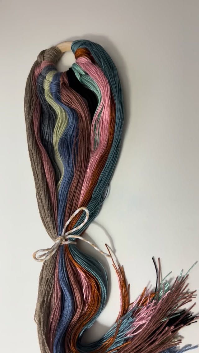 I completely forgot that my finger has a huge plaster/sellotape mound on it, having sliced it open this morning. I couldn't work with the plaster sticking up, so I lashed it down with sellotape.
It's my embroidery finger too 🙄 Not happy about it. Anyway .... the silk threads are luscious!
#silkthread #mixedmediakit #paintandstitch