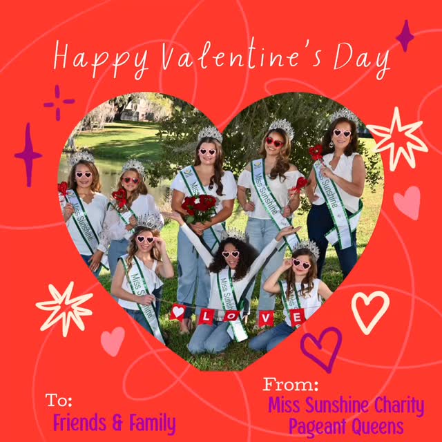 Roses are red 🌹
Violets are blue 💐
We serve with love 💖
And sunshine too! ☀️👑
Happy Valentine’s Day from our Miss Sunshine royalty!
#SunshineInAction #ValentinesWithPurpose #MissSunshineCharityPageant #VolunteerLove