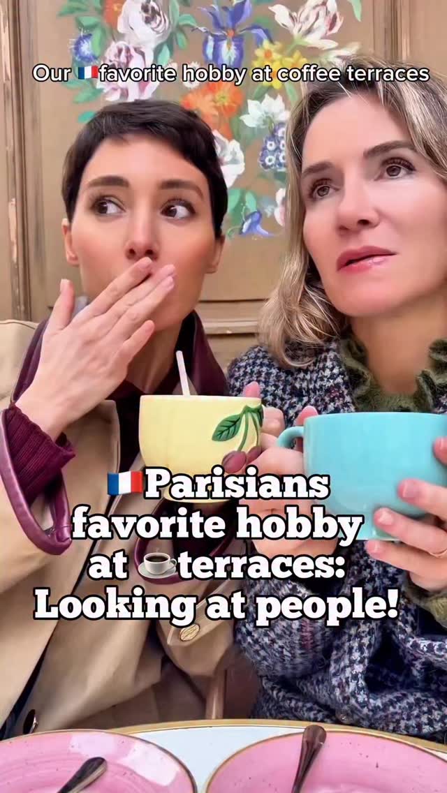 Our favourite hobby at cafĆ© terraces in Paris and in France: looking at people and talking about them! Itās part of our daily routineš you can sit at a coffee terrace in Paris and never get bored!
And donāt tell us youāve never done itš!
By the way, we never wear red berets in Paris: and if we do, we will know straight away that youāre not š«š·! But any other colour is fine!ā¤ļø
#parisiangirl #parisienne #parislife #streetstyleparis #copines
@laulhere_france