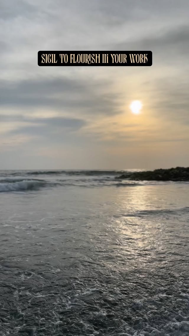 Here’s a Sigil to help with your work. Draw it, screenshot it, keep it on you, meditate with it. The world is your oyster! Use it however you’d like. Connect with it and build your own relationship with it.
Lots of love,
Maitreyi 💜✨