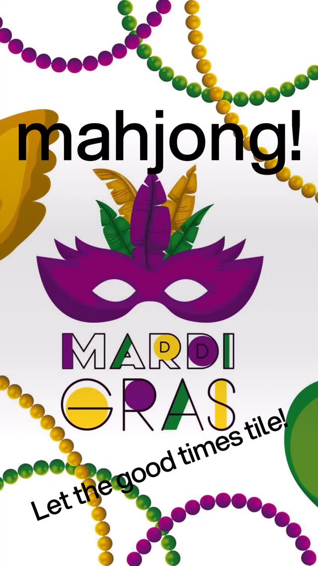 Bring the spirit of Bourbon Street to your table! For the Mahjong lovers who like their games jazzy and their tiles unforgettable!
#mahjong #mardigras #gemmatiles #bourbonstreet #gamenight