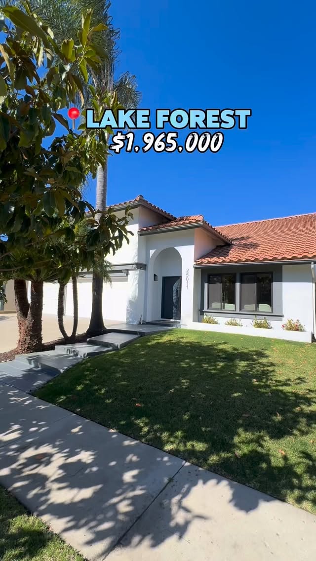 Welcome to a breathtaking masterpiece in the heart of Lake Forest, tucked into a community that feels peaceful and established. Enjoy morning strolls through Serrano Park’s lush greenery, and spend weekends at Sun & Sail Club with lakeside swimming, pickleball, and tennis. Everyday essentials, dining, and shopping are all just moments away — the perfect balance of convenience and comfort.
House highlights:
5 bed | 4 bath | 3181 Sqft
Priced at $1,965,000
HOA just $110
Comment ‘LF’ if interested or feel free to send me a DM!
🙋🏽♀️ ChiChi Achara, SoCal REALTOR
📲 949-545-4309
📧 SocalRealtorChi@gmail.com
🌎 www.chichiachara.com
📍 Orange County, CA
#lakeforestca #lakeforestcalifornia #lakeforestcarealtor #orangecountyrealtor