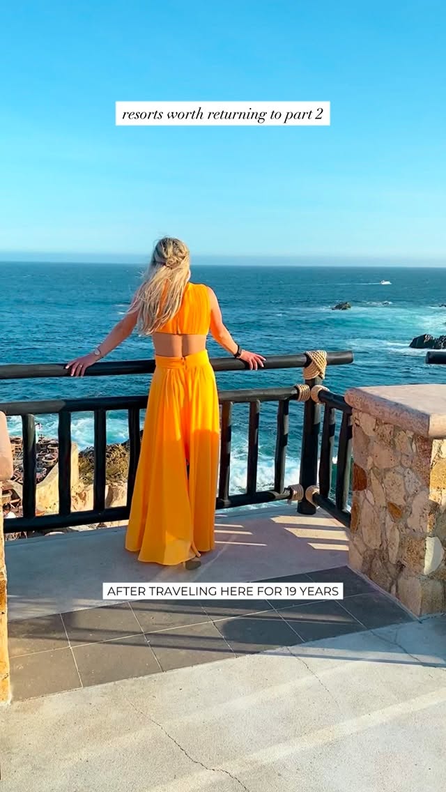 Resorts worth returning to part 2/5 ↓
If you love ultra-luxury, these resorts are absolutely worth planning a stay around.
Chileno Bay, Auberge Resorts Collection
✨Modern, polished, & located on one of the best swimmable beaches in Cabo (one of our favorite spots for paddleboarding, snorkeling, & swimming!) This resort is ideal if you want sleek design, Cabo vibes, & effortless luxury. Chileno Bay has amazing dining options like Comal & Yaya, a speakeasy, & stunning pools to enjoy throughout your stay. The residence rooms are amazing for families — some with massive private pools.
Esperanza, Auberge Resorts Collection
✨Romantic & relaxed, with dramatic cliffside ocean views & infinity pools throughout the property. The resort also has one of the best restaurants in Los Cabos: Cocina del Mar. Out of these 3 resorts, the entry level room category at Esperanza is our favorite & the residence rooms are great for families here, too!
Las Ventanas al Paraíso, A Rosewood Resort
✨One of the most refined resort experiences in Los Cabos. Known for its legendary service, attention to detail, & timeless elegance. They also have another one of the best restaurants in Los Cabos, Arbol, & La Botica speakeasy. We love the authentic Cabo landscape, resort pools, & their villa rooms with private pools are showstoppers.
Highlights across Auberge & Rosewood resorts:
✨Oceanfront views
✨High-end amenities
✨Ultra-exclusive feel
✨On-site spa services
✨Fine-dining options
✨Unique welcome cocktails
✨Access to private golf
✨Family-friendly with kids clubs
✨5-star luxury service
Now you can see why these resorts are favorites for travelers who value service, serenity, & luxury.
Follow @kitchensinkit for Part 3 of our favorite resorts in Los Cabos.
#luxuryresorts #luxurytravel #loscabos #auberge #rosewoodhotels