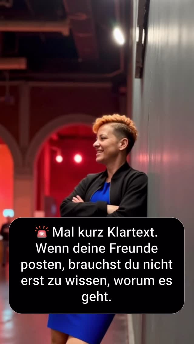 Ein Like kostet dich 1 Sekunde.�Für deine Freunde kann es alles verändern.�Support ist kein Aufwand – sondern Haltung. 🤍
👉 Markier jemanden, der das sehen sollte.
#supportyourfriends #sichtbarkeit #reichweite #netzwerken #contentcreator