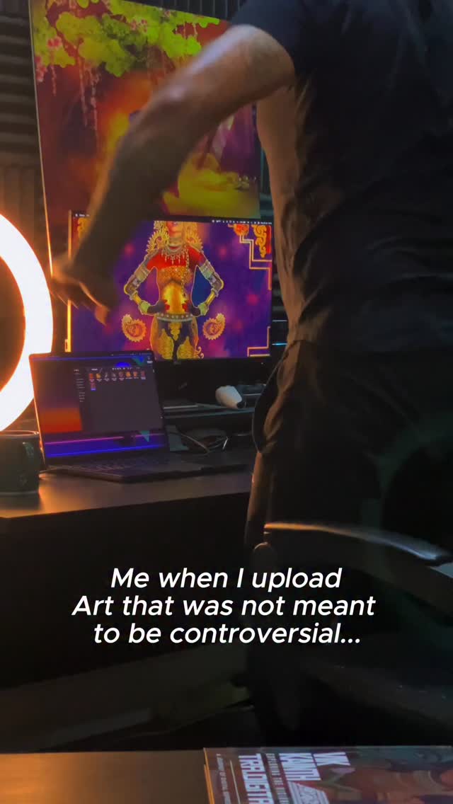 Honestly, sometimes It’s just out of my control 😈😉#vikkainthart #reels #art #artist