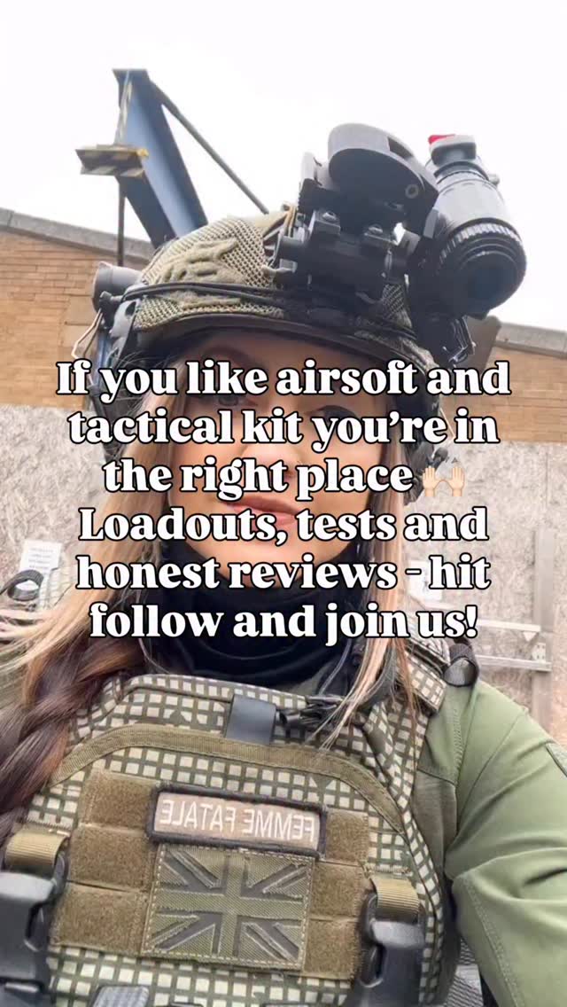 This is a trial reel š¤ if you like airsoft and tactical kit, youāre in the right place! #airsoft #trialreels #femmefataleairsoft #airsoftuk #airsoftcommunity