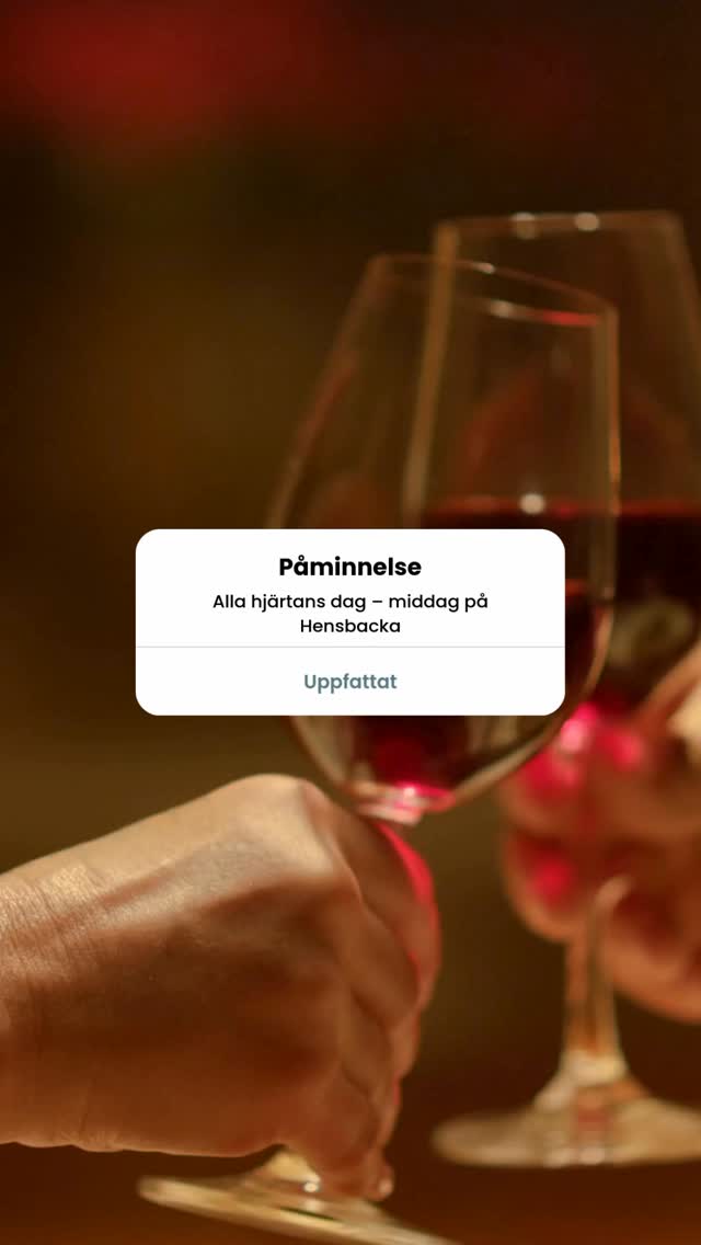 Det är inte långt kvar till Alla ❤️ dag! Säkra er plats på Hensbacka den 14 februari 🥰 www.hensbackahotell.se #allahjärtansdag