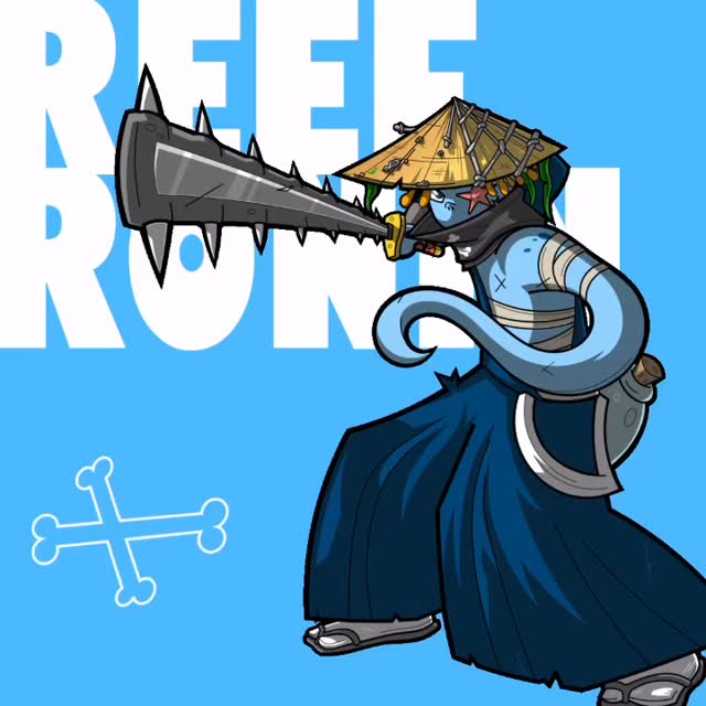 Once a mighty samurai, he now searches for meaning protecting others… #pirate #indiegame #herebemonsters #hbm #indieartist