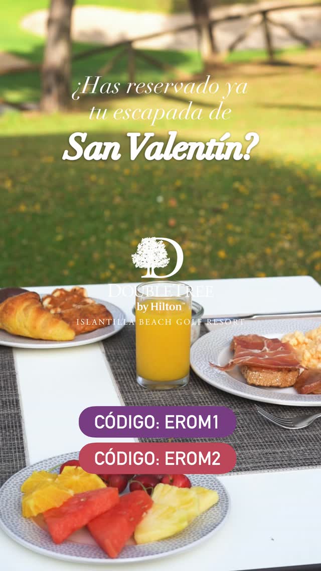 Reserva ahora tu Escapada Romántica con descuento. 💘 Introduce tu código en el motor de reservas y elige cómo quieres vivirla.
👉 Descuento válido hasta finales de mayo. 1 noche → CÓDIGO: EROM1 2 noches → CÓDIGO: EROM2
Habitación doble + media pensión con bebidas incluidas (cerveza de barril, vinos de la casa, refrescos y agua), cava y bombones para brindar juntos y acceso a la zona Wellness para desconectar sin prisas.
👉 Reserva aquí: https://goo.su/vxvnQ1 Introduce el código en “Tarifas especiales” → “Código promocional” antes de finalizar la reserva.
——————————————
DoubleTree by Hilton Islantilla Beach Golf Resort 📍 Paseo Barranco del Moro, Islantilla, España 🇪🇸 ☎️ +34 959 204 500 ✉️ reservas@islantillagolfresort.com #EscapadaRomantica #SanValentin #Islantilla #Wellness CostaDeLaLuz