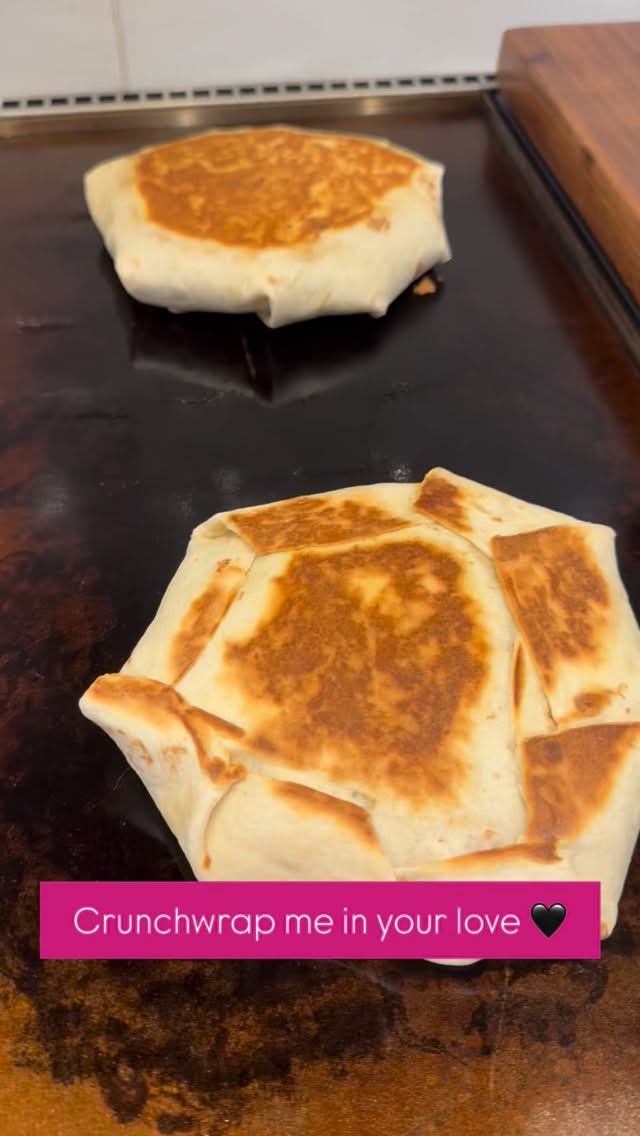 Crunchwrap me in your love. #food #cooking #tacos #valentinesday #love