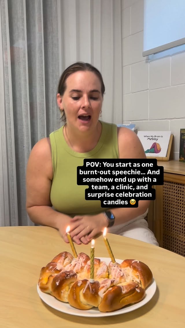 3 years of Each Speech Pear Plum 🎈
Three years ago this was just me, a laptop, and a big idea about doing things differently — sustainably, and in a way that worked for me and my young family.
Now it’s a team, a clinic, and it’s bursting with heart.
Feeling very grateful today — for our community, our clients for choosing us, and my team for choosing me to lead and guide them 💛
#eachspeechpearplum #speechpathologyaustralia #earlyintervention #playbasedlearning #ndisaustralia
