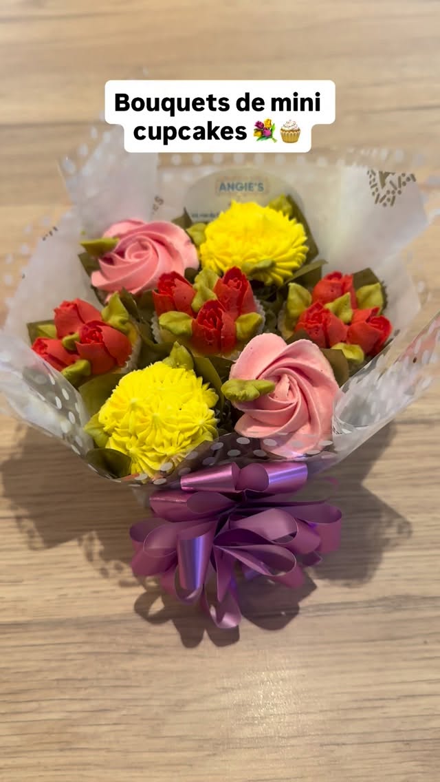 Une exclusivité chez Angie’s cupcakes : des bouquets de mini cupcakes 🧁💐
#angiescupcakes77 #bouquetsdeminicupcakes #minicupcakes #minibouqcakes