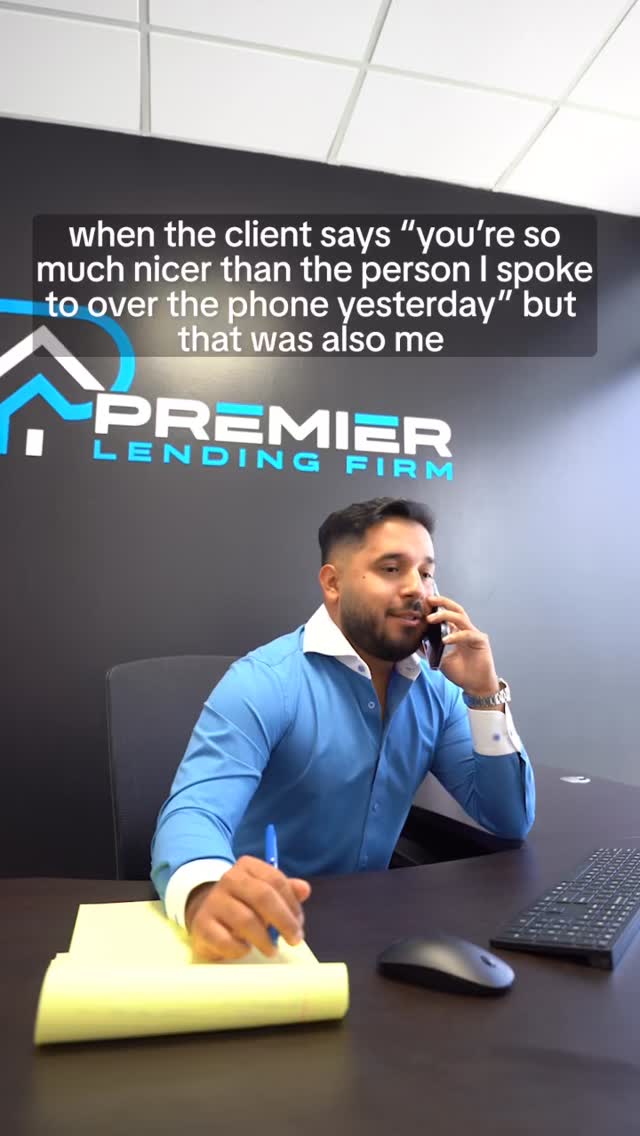 Same person. Different mood 😅📞#premierlending #realestate #miami #funny
