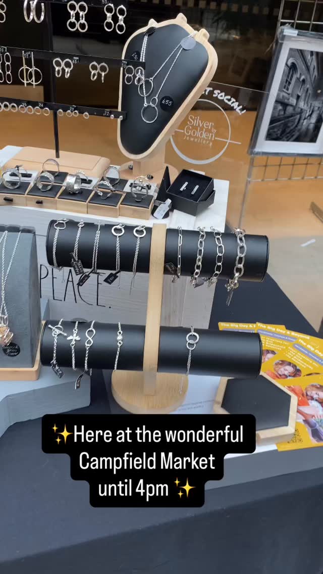Silver by Golden is back ✨
Find us at Campfield Market once again today — here until 4pm.
Come say hi and see what’s new 🤍
#SilverByGolden #CampfieldMarket #MarketDay#handmadesilverjewelleryuk #supportsmallbusiness