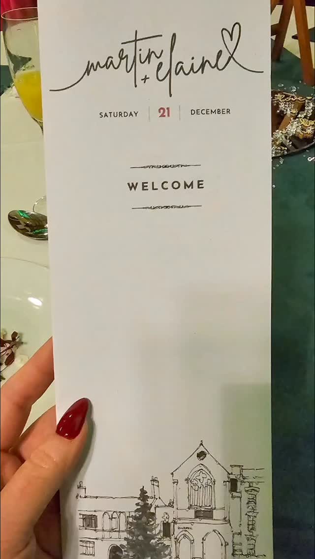 What memories. The culinary experience of our fabulous wedding party. December 21st 2024.