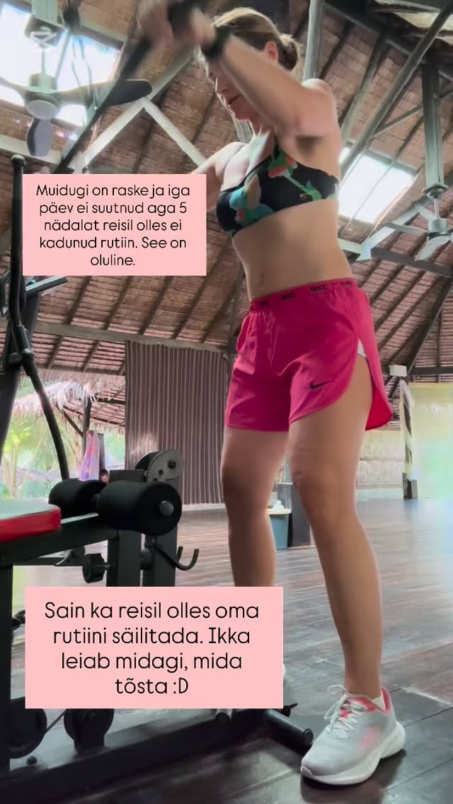 Kui palju kordi on olnud sinu elus: “Nüüd ma teen, nüüd hakkan. Oi seekord ma ei jäta neid asju ära…” Tean isegi, kui raske on hoida oma rutiini. Mis siis aitab! 1. Koostöö pereliikmetega! 2. Asjad kaasa 3. Leia ööbimine gym-ga koos 4. Anna teada kõigile, millal täpselt siis trenni teed nt.