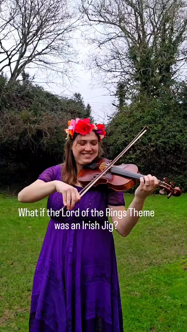 Would you get up for a dance?
Lord of the Rings Theme on violin 🎻 but as an Irish jig