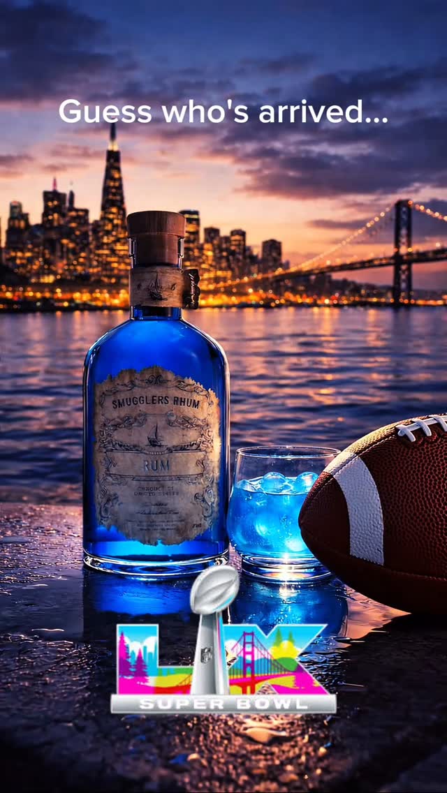 We’re in San Francisco for Super Bowl Week, bringing the blue to every moment — including the Art of Whiskey, where Smugglers Rhum is a featured drink. If you’re in the area, come find the blue energy with us at one of the most elevated drink experience of the year.